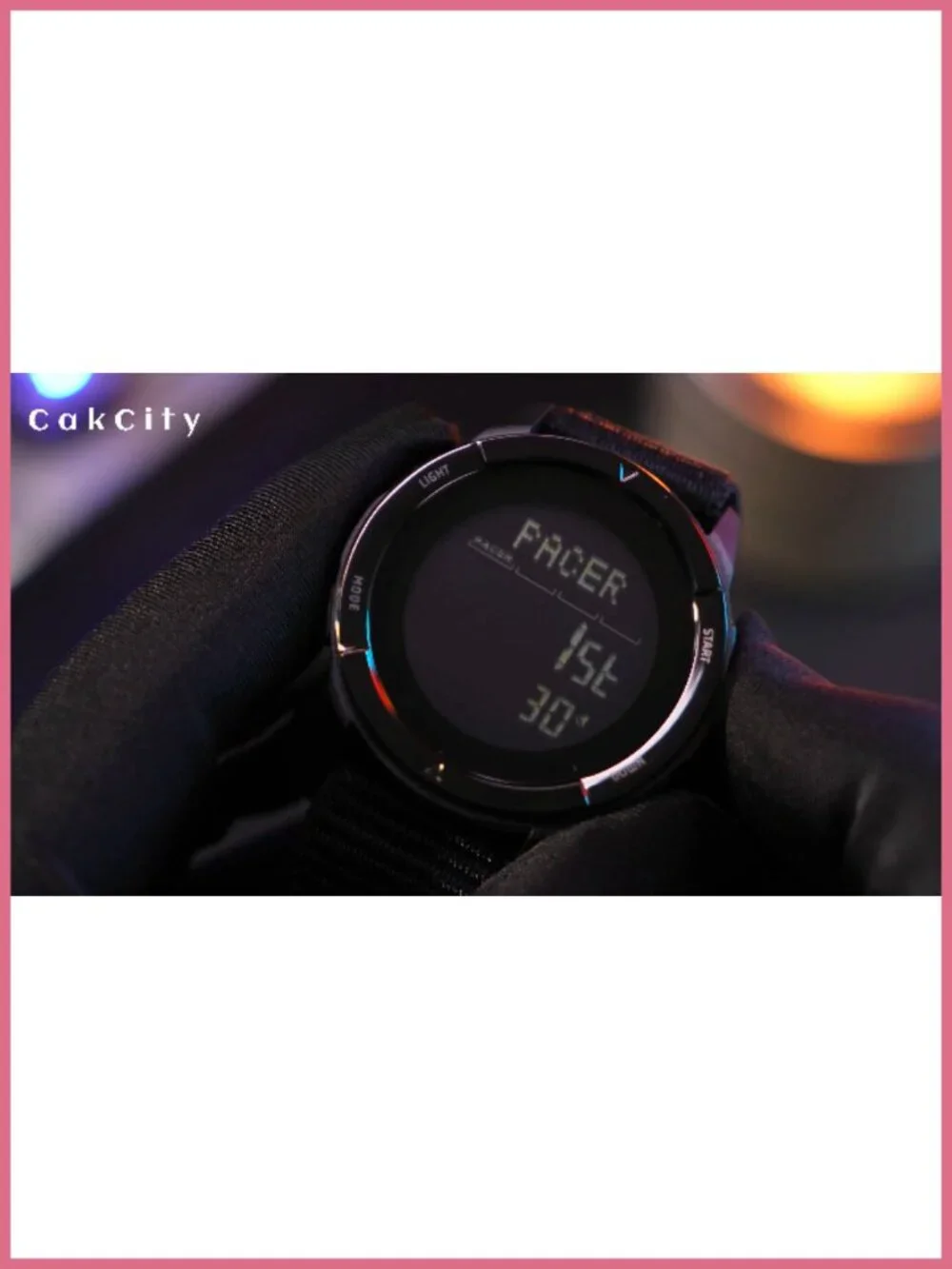 CakCity Digital Watch Military Tactical Carbon Fiber Nylon Strap